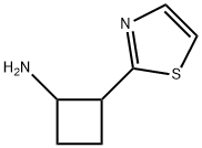 Cyclobutanamine,  2-(2-thiazolyl)- 结构式