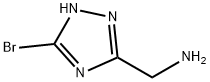 [(5-bromo-1H-1,2,4-triazol-3-yl)methyl]amine Struktur