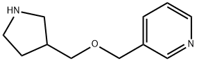 3 - ((吡咯- 3 - 基-甲氧基)甲基)吡啶, 933716-74-6, 结构式