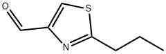 4-Thiazolecarboxaldehyde,  2-propyl- 化学構造式