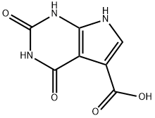 1H-Pyrrolo[2,3-d]pyrimidine-5-carboxylic  acid,  2,3,4,7-tetrahydro-2,4-dioxo- 结构式