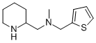 N-METHYL-N-(2-THIENYLMETHYL)-2-PIPERIDINEMETHANAMINE,933722-04-4,结构式