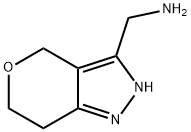 (2,4,6,7-四氢吡喃并[4,3-C]吡唑-3-基)甲胺,933722-15-7,结构式
