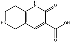 2-hydroxy-5,6,7,8-tetrahydro-[1,6]naphthyridine-3-carboxylic acid methyl ester, 933722-83-9, 结构式