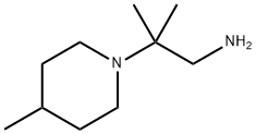 2-methyl-2-(4-methylpiperidin-1-yl)propan-1-amine Struktur