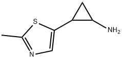Cyclopropanamine,  2-(2-methyl-5-thiazolyl)-,933733-59-6,结构式
