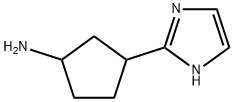 Cyclopentanamine,  3-(1H-imidazol-2-yl)- 化学構造式