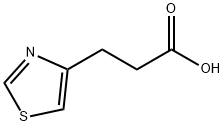 4-Thiazolepropanoic  acid Struktur