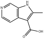 1H-Pyrrolo[2,3-c]pyridine-3-carboxylic  acid,  2-methyl- Struktur