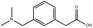 3-[(DIMETHYLAMINO)METHYL]-BENZENEACETIC ACID Struktur