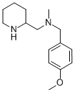 N-[(4-METHOXYPHENYL)METHYL]-N-METHYL-2-PIPERIDINEMETHANAMINE Structure