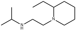 N-[2-(2-エチルピペリジン-1-イル)エチル]-N-イソプロピルアミン 化学構造式