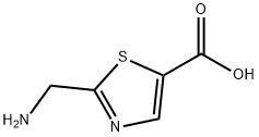 5-Thiazolecarboxylic  acid,  2-(aminomethyl)-,933742-24-6,结构式