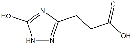 3-(5-羟基-1H-1,2,4-三唑-3-基)丙酸,933747-05-8,结构式