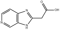 3H-Imidazo[4,5-c]pyridine-2-acetic  acid 化学構造式