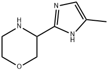 Morpholine,  3-(5-methyl-1H-imidazol-2-yl)- Structure