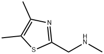 2-Thiazolemethanamine,  N,4,5-trimethyl- Structure