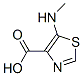 4-Thiazolecarboxylic  acid,  5-(methylamino)- Struktur