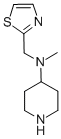 N-METHYL-N-(2-THIAZOLYLMETHYL)-4-PIPERIDINAMINE Structure