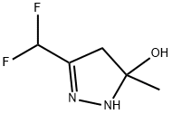 1H-Pyrazol-5-ol,  3-(difluoromethyl)-4,5-dihydro-5-methyl-,933768-35-5,结构式