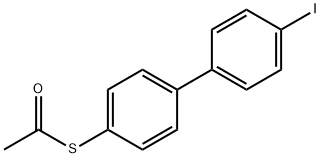 Ethanethioic acid, S-(4'-iodo[1,1'-biphenyl]-4-yl) ester 化学構造式