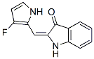 3H-Indol-3-one,  2-[(3-fluoro-1H-pyrrol-2-yl)methylene]-1,2-dihydro- Structure