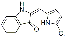 3H-Indol-3-one,  2-[(5-chloro-1H-pyrrol-2-yl)methylene]-1,2-dihydro- Struktur