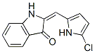 3H-Indol-3-one,  2-[(5-chloro-1H-pyrrol-2-yl)methylene]-1,2-dihydro-,933782-87-7,结构式