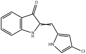 3H-Indol-3-one,  2-[(4-chloro-1H-pyrrol-2-yl)methylene]-1,2-dihydro- Struktur