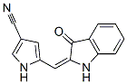 1H-Pyrrole-3-carbonitrile,  5-[(1,3-dihydro-3-oxo-2H-indol-2-ylidene)methyl]-|