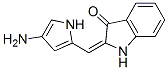 3H-Indol-3-one,  2-[(4-amino-1H-pyrrol-2-yl)methylene]-1,2-dihydro- Structure