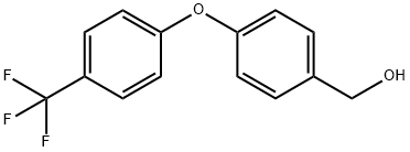 (4-(4-(三氟甲基)苯氧基)苯基)甲醇 结构式