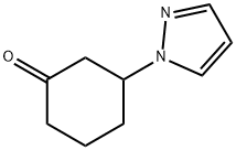 3-(1H-Pyrazol-1-yl)cyclohexan-1-one Structure