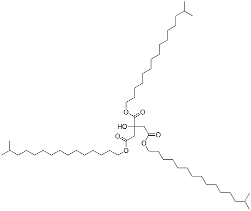 三异鲸蜡醇柠檬酸酯,93385-14-9,结构式