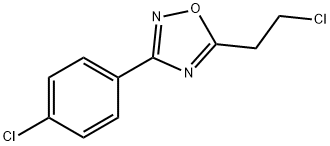 1,2,4-OXADIAZOLE, 5-(2-CHLOROETHYL)-3-(4-CHLOROPHENYL)- Structure