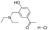 1-{3-[(DIETHYLAMINO)METHYL]-4-HYDROXYPHENYL}ETHANONE HYDROCHLORIDE 化学構造式