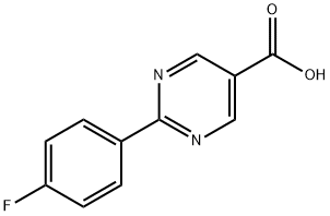 2-(4-Fluorophenyl)pyrimidine-5-carboxylic acid 化学構造式