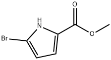 5-ブロモ-1H-ピロール-2-カルボン酸メチル 化学構造式