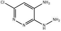 3-肼基-4-氨基-6-氯哒嗪 结构式