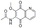 5,8-Quinolinedione, 6-acetamido-7-methoxy- Struktur