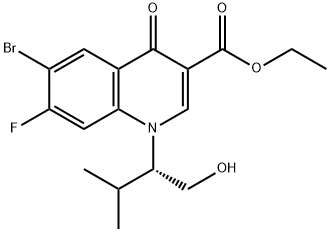 6-ブロモ-1,4-ジヒドロ-7-フルオロ-1-[(1S)-1-(ヒドロキシメチル)-2-メチルプロピル]-4-オキソ-3-キノリンカルボン酸エチルエステル