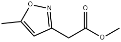 3-イソオキサゾール酢酸, 5-メチル-, メチルエステル 化学構造式