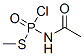 Phosphoramidochloridothioic  acid,  N-acetyl-,  S-methyl  ester 结构式