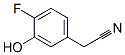 Benzeneacetonitrile,  4-fluoro-3-hydroxy- 化学構造式