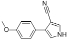4-(4-METHOXYPHENYL)-1H-PYRROLE-3-CARBONITRILE 结构式