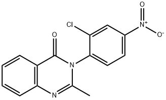 3-(2-Chloro-4-nitrophenyl)-2-methyl-4(3H)-quinazolinone 结构式