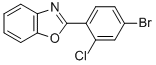 2-(4-BROMO-2-CHLORO-PHENYL)-BENZOOXAZOLE 化学構造式