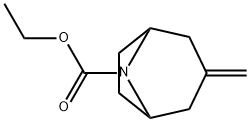 3-Methylene-8-ethoxycarbonyl-8-aza-bicyclo[3.2.1]octane 化学構造式