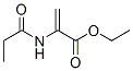2-Propenoic  acid,  2-[(1-oxopropyl)amino]-,  ethyl  ester 化学構造式
