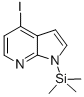 1H-Pyrrolo[2,3-b]pyridine, 4-iodo-1-(trimethylsilyl)- Struktur